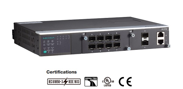  MOXA PowerTrans PT-7710 - 8+2G  Gigabit ,  Ethernet 