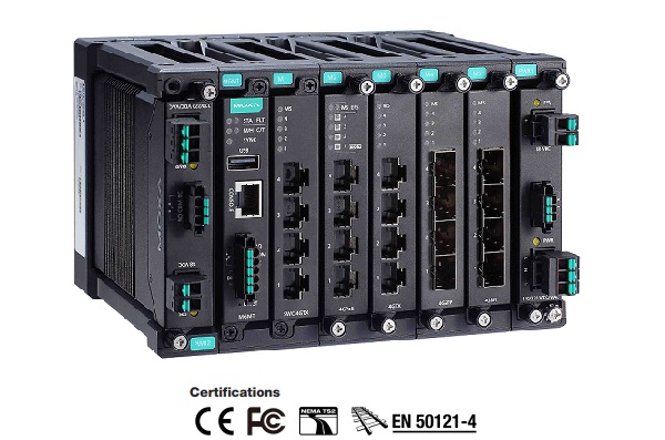 MOXA MDS-G4020 - 20G портові компактні Layer 2 full Gigabit модульні індустріальні керовані Ethernet комутатори