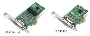 Серія MOXA CP-114EL / 114EL-I - 4-и портові RS-232/422/485 smart PCI Express плати з 2 KV isolation protection