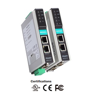 Серия MGate™ EIP3000 - Одно- и дву- портовые DF1 в EtherNet/IP шлюзы