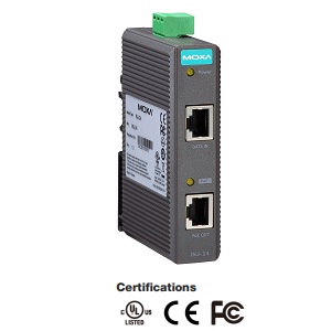 MOXA INJ-24 -  IEEE 802.3af/at Gigabit PoE+ 