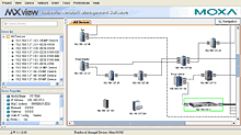 MXview provides live-view topology monitoring up to 500 devices