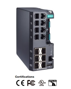 MOXA MDS-G4012- 12G   Layer 2 full Gigabit    Ethernet 
