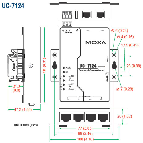 MOXA UC-7124