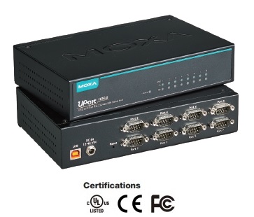 MOXA UPort 1610-8/1650-8 - 8- RS-232  RS-232/422/485 USB HUB